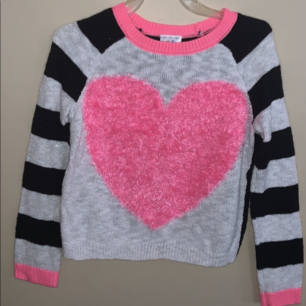 Shine on Valentines with Sz 7 Justice sweater